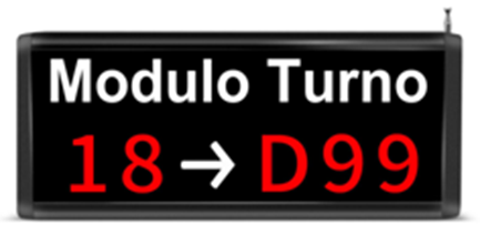 VISOR SU TURNO MODULO-TURNO INALAMBRICO